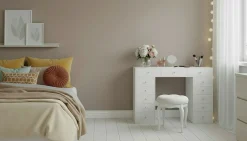 Glow Stort sminkbord utan spegel - Förvaring med lådor 120 cm