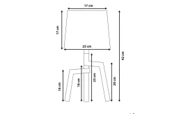 Gorgona Bordslampa 42 cm E14