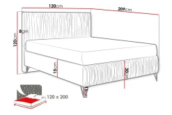 Gortin Ramsäng 120x200 cm