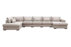 Grande 6-sits U-Soffa med Divan Höger