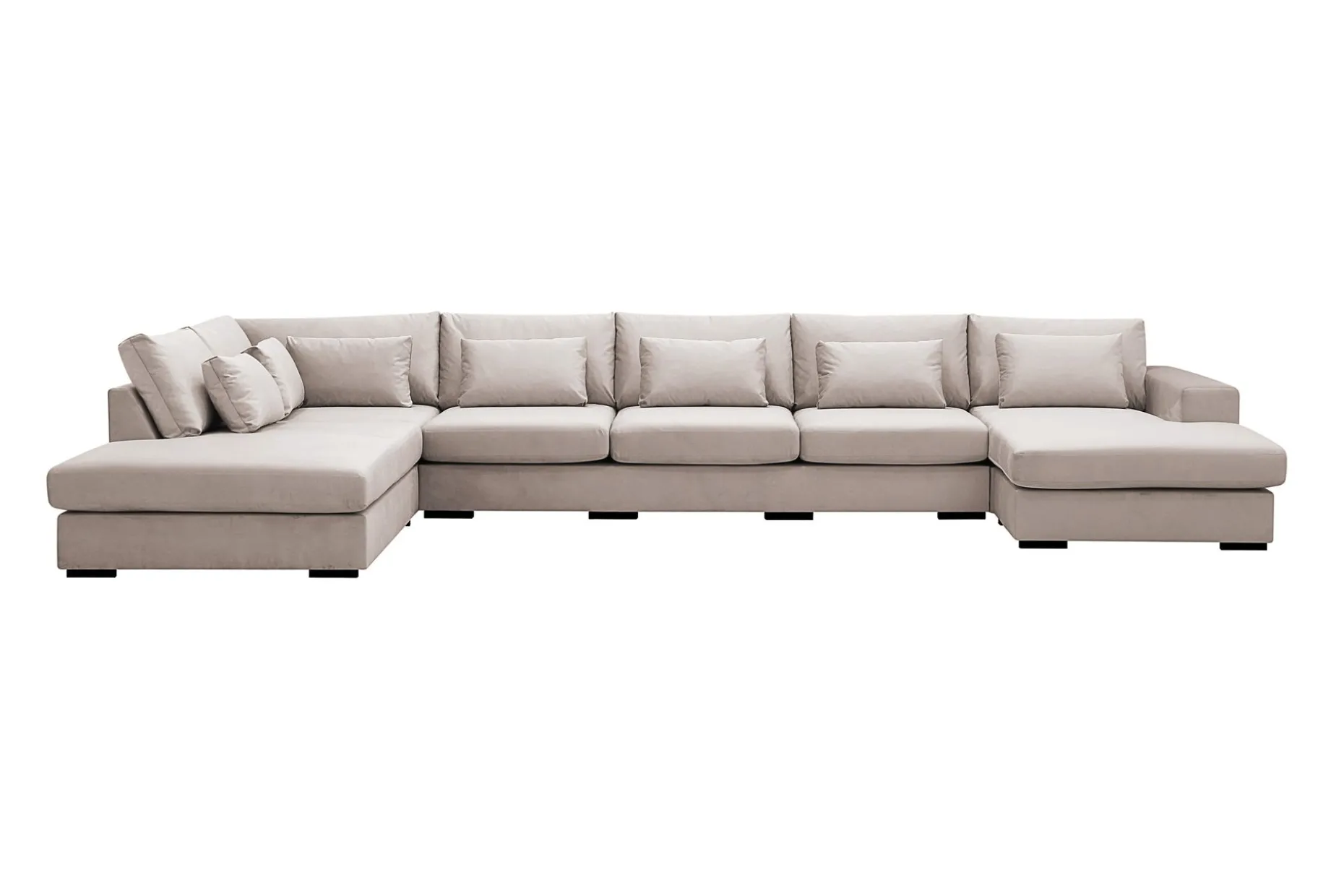 Grande 6-sits U-Soffa med Divan Höger