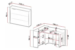 Grianan Skrivbord 136 cm White