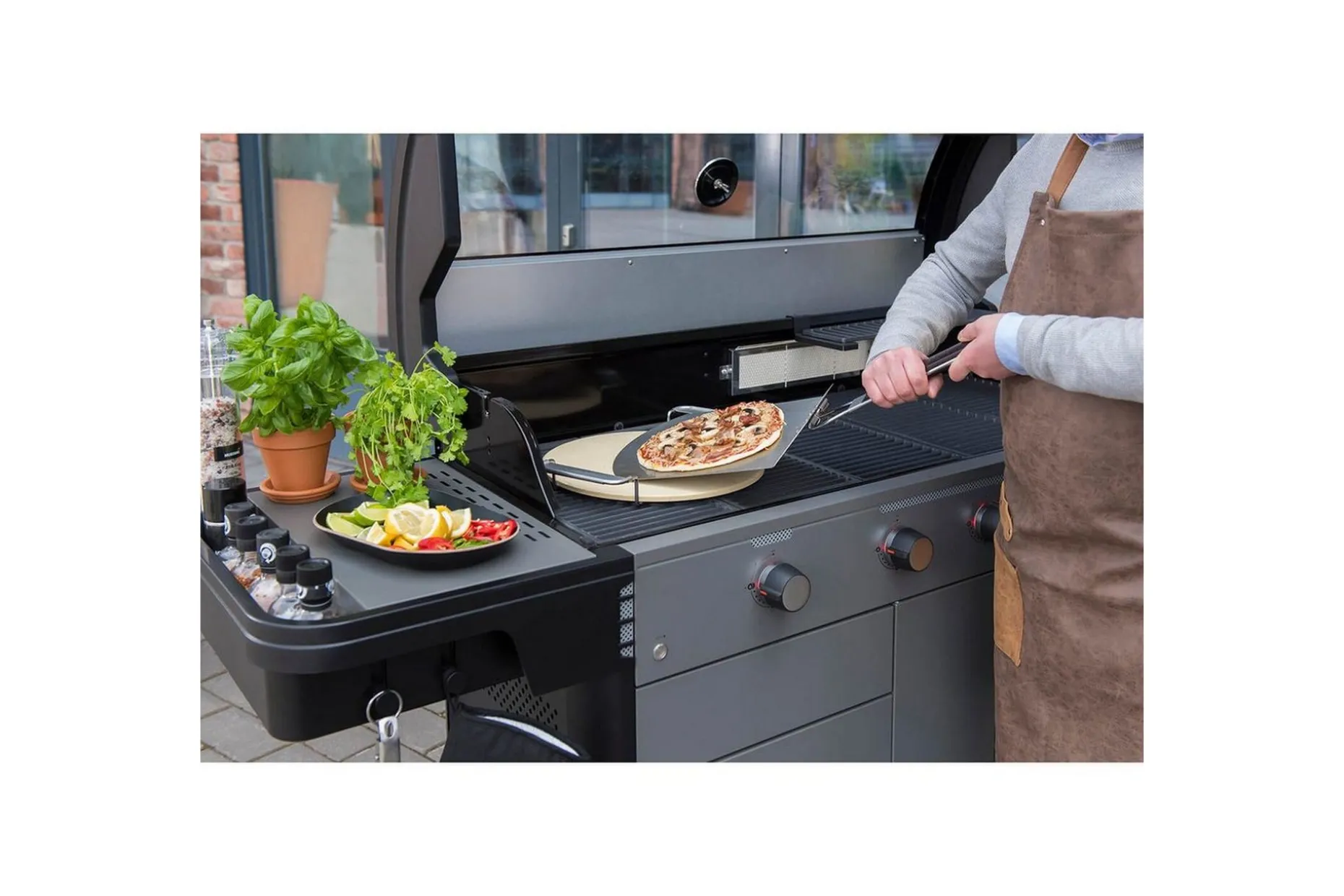 Grillförkläde Mustang Brun