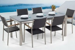 Grosseto Trädgårdsmöbelset Med Utebord+6 Utestolar