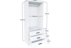 Haaken Garderob 60x174,8 cm