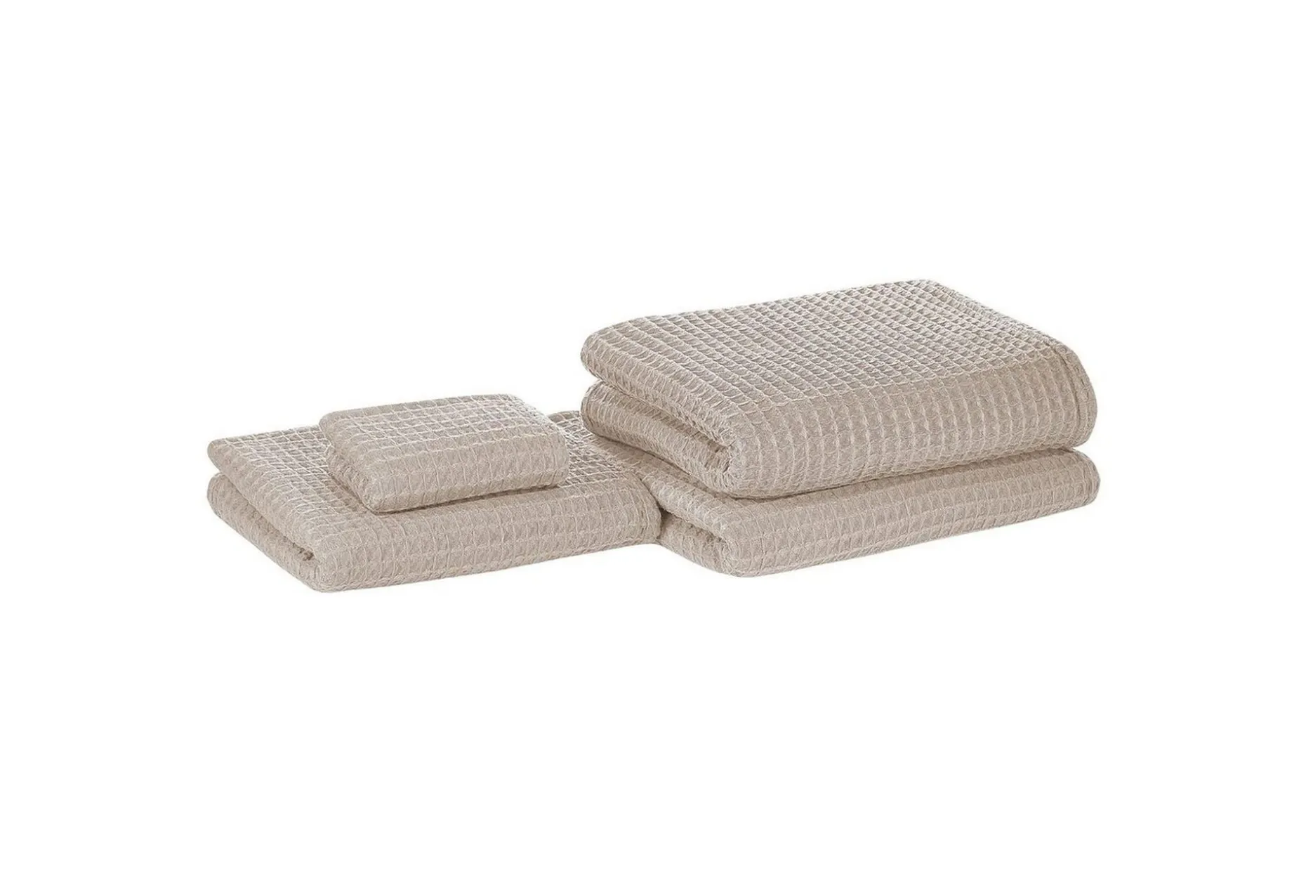 Handduk Areora set om 4 Beige