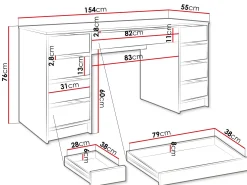 Harland Skrivbord 154 cm