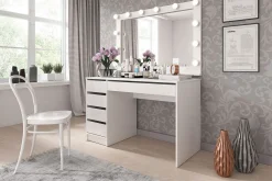 Harland Skrivbord 120 cm med 5 Förvaringslådor