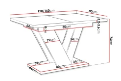 Harumi Matbord 120 cm Rektangulär