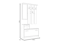 Haysville Hallmöbelset 98x180 cm