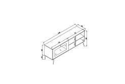 Hazeran Tv-bänk 138 cm