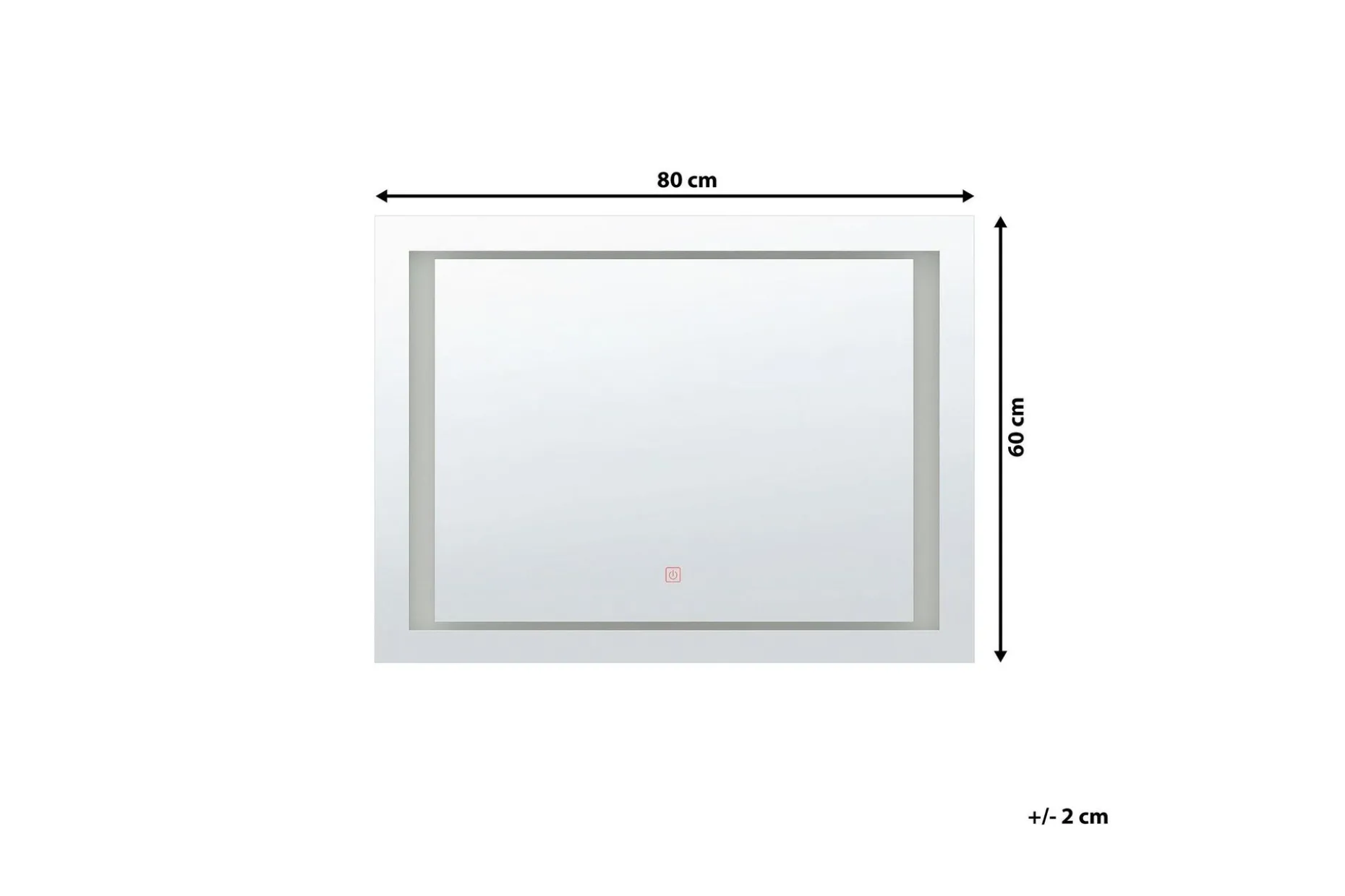 Heasandford Spegel LED 60x80 cm