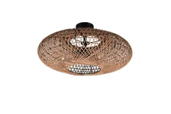 Hedda Plafond 2L E27 mattsvart/ sisal