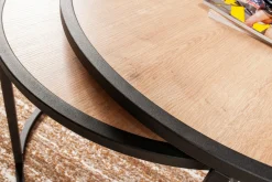 Hejde Satsbord 80 cm Runt 2 Bord