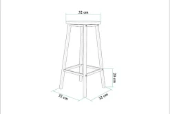Heran Barstol 62 cm