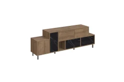 Hermes Tv-bänk 171,2x35,6 cm Brun/Svart