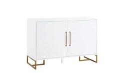 Herringbone Sideboard 122x48 cm Vit