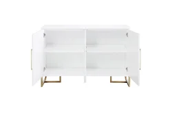 Herringbone Sideboard 122x48 cm Vit