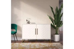 Herringbone Sideboard 122x48 cm Vit