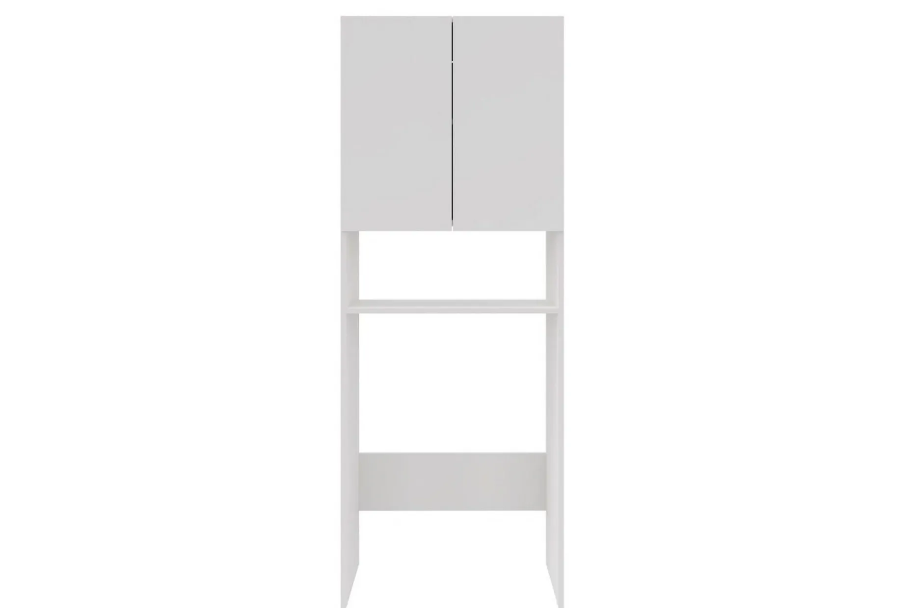 Högskåp till badrum Loft24 Wisla Högskåp till Badrum 180x68x37 cm Vit