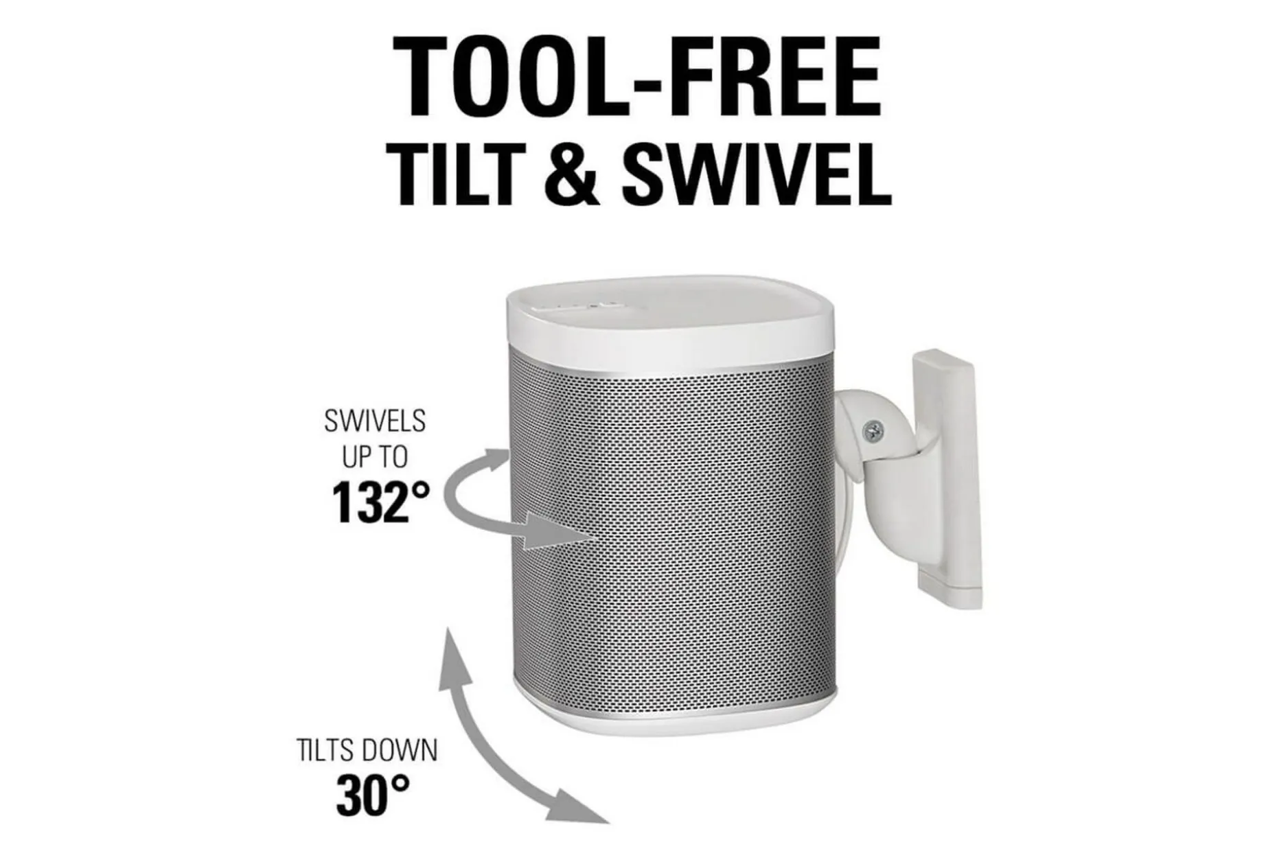 Högtalarfäste Sanus för Sonos One SL Play:1 och Play:3