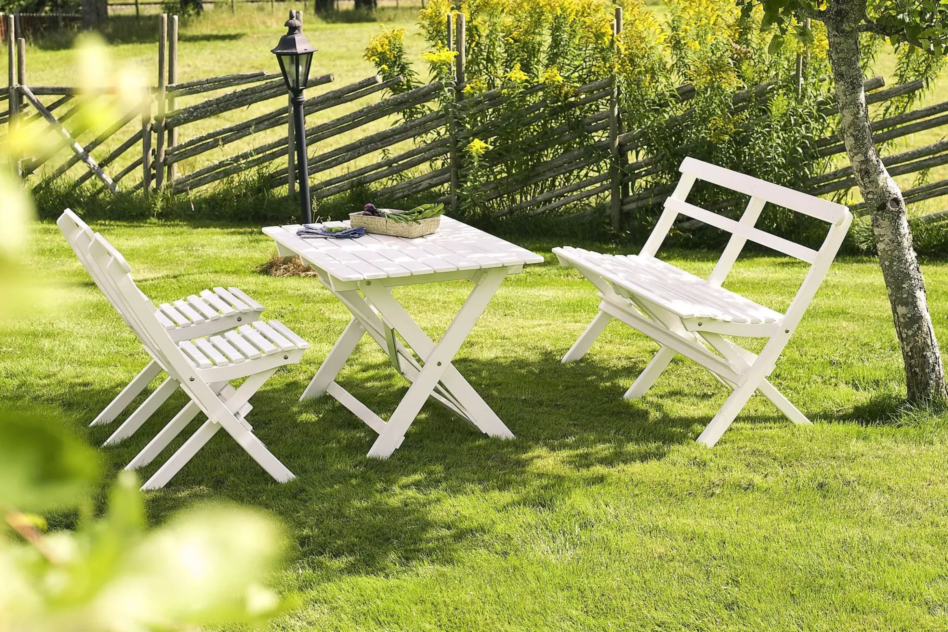 Hillerstorp Torpet Utesoffa 2-sits Vit
