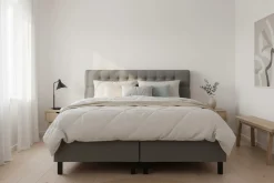 Hilton Komplett Sängpaket 160x200 cm Kontinentalsäng med diamant sänggavel