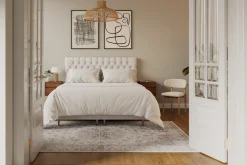 Hilton Lyx Komplett Sängpaket 180x200 cm Kontinentalsäng med knappad sänggavel