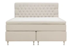 Hilton Lyx Komplett Sängpaket 180x200 cm Kontinentalsäng med knappad sänggavel