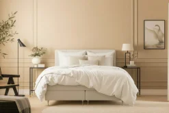 Hilton Premium Komplett Sängpaket 160x200 cm Kontinentalsäng med Sänggavel