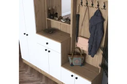 Hooda Hallmöbelset Brun/Vit