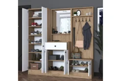Hooda Hallmöbelset Brun/Vit