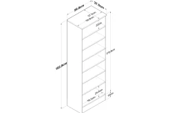 Hooda Highboard 59,8x182,8 cm Vit