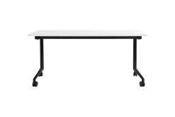 Hopfällbart skrivbord Cavi Vit/Svart, 160x60x75 cm