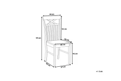 Houston Stol Set Om 2 St