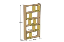 Hovdane Bokhylla 80 cm