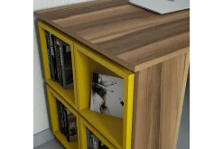 Hovdane Skrivbord 120 cm med Förvaring Hylla + Vägghylla
