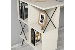 Hovdane Skrivbord 120 cm med Förvaring Hylla + Bokhylla Lite