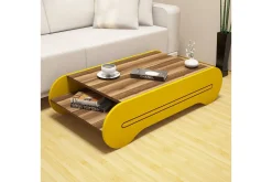 Hovdane Soffbord 120 cm med Förvaring Hylla