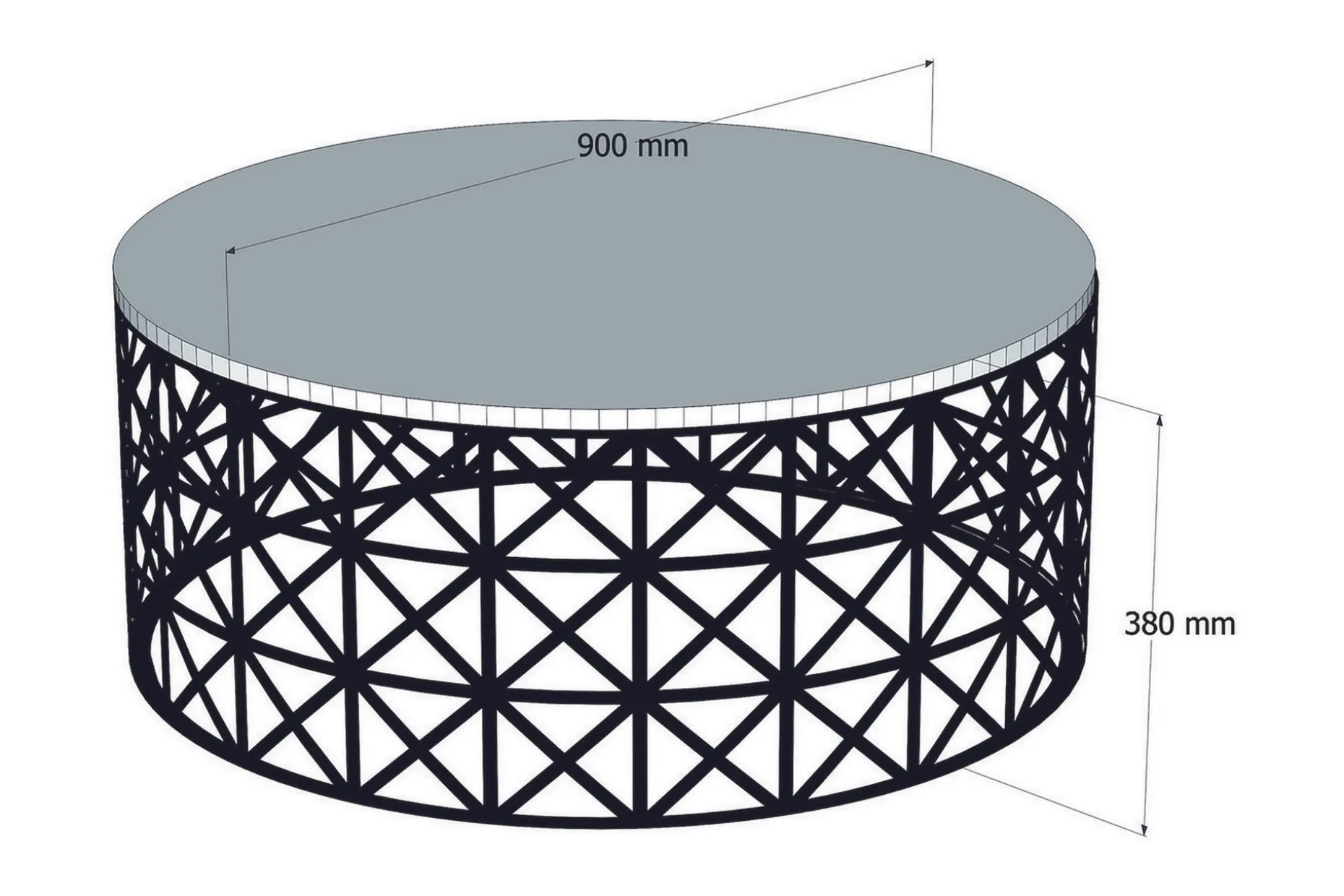 Hovdane Soffbord 90 cm Runt