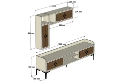 Hovdane TV-Möbelset 180 cm