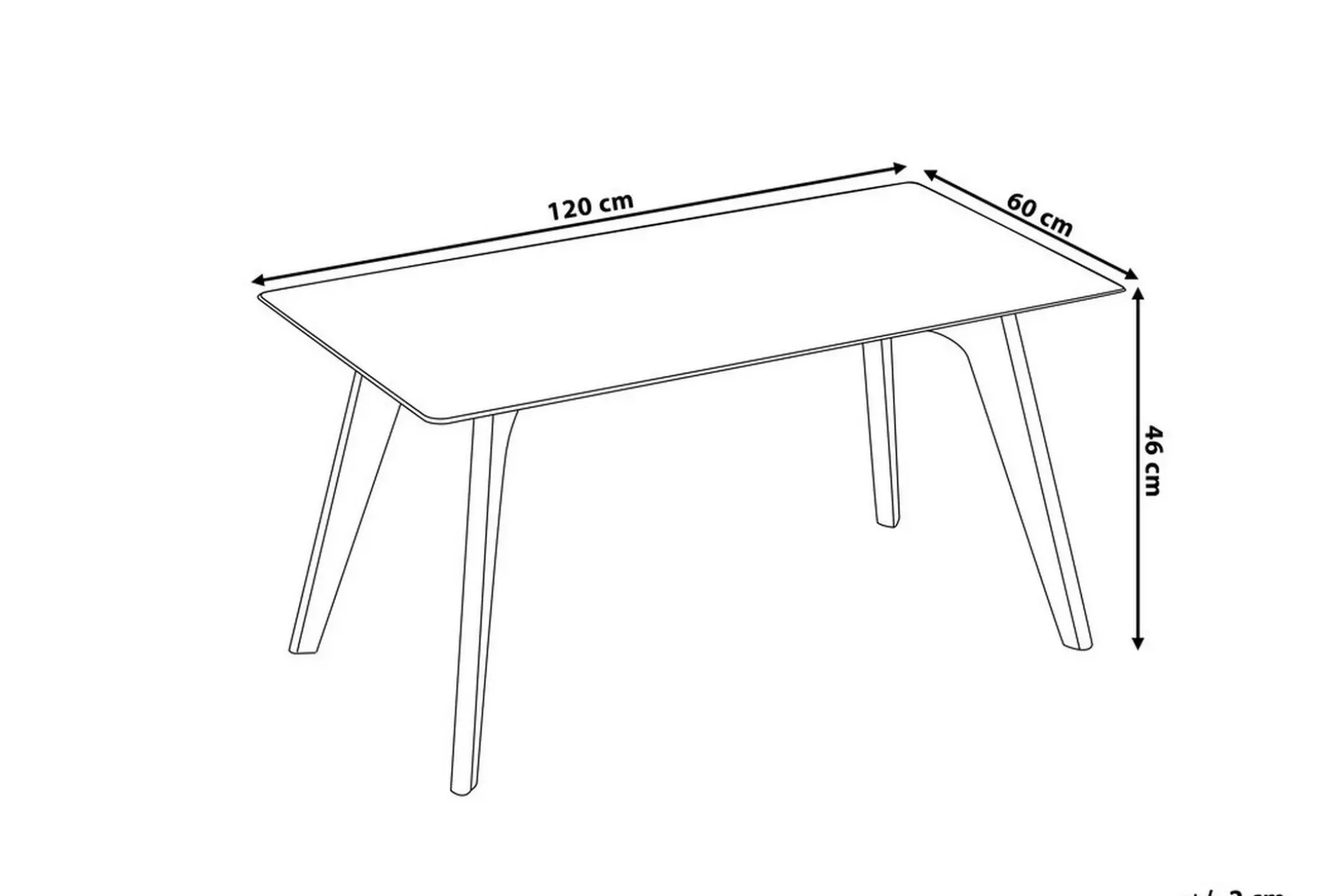 Hudson Soffbord 120 cm