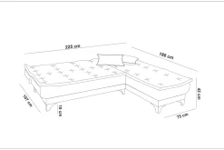 Hunterville Bäddsoffa m. Divan 4-sits