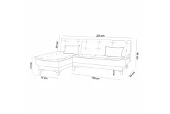 Hunterville Bäddsoffa m. Divan 4-sits