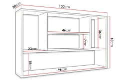 Hylla 100 cm