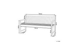Iazzetta Trädgårdsbänk 160 cm