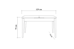 Idehult Matgrupp 4 delar 75 cm