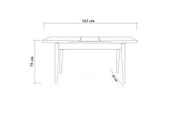 Idehult Matgrupp 4 delar 75 cm