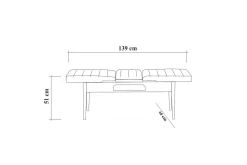Idehult Matgrupp 4 delar 75 cm