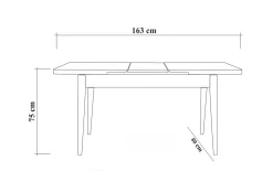 Idehult Matgrupp 5 delar 75 cm